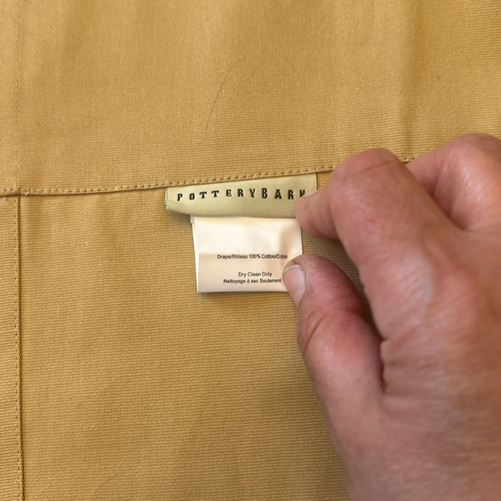 POTTERY BARN DRAPE 3 panels